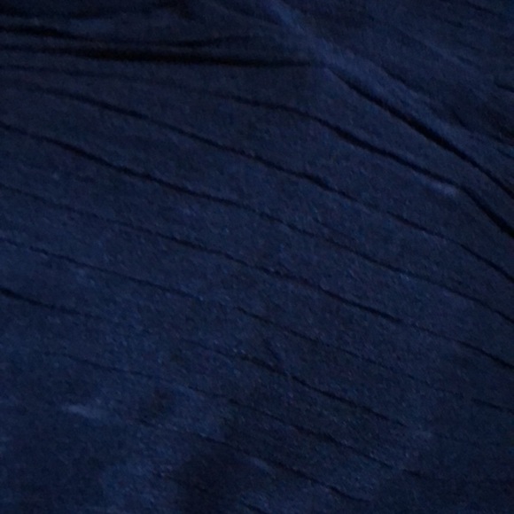 Studio M black size medium skirt semi tiered sheer lined pull on stretch - Picture 10 of 13